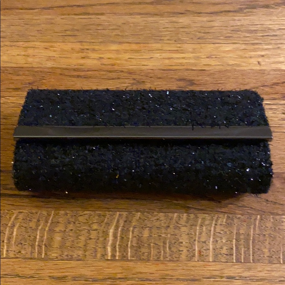 BLACK SPARKLY EVENING MINI CLUTCH